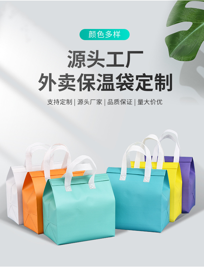 岳阳市无纺布保温袋外卖袋
